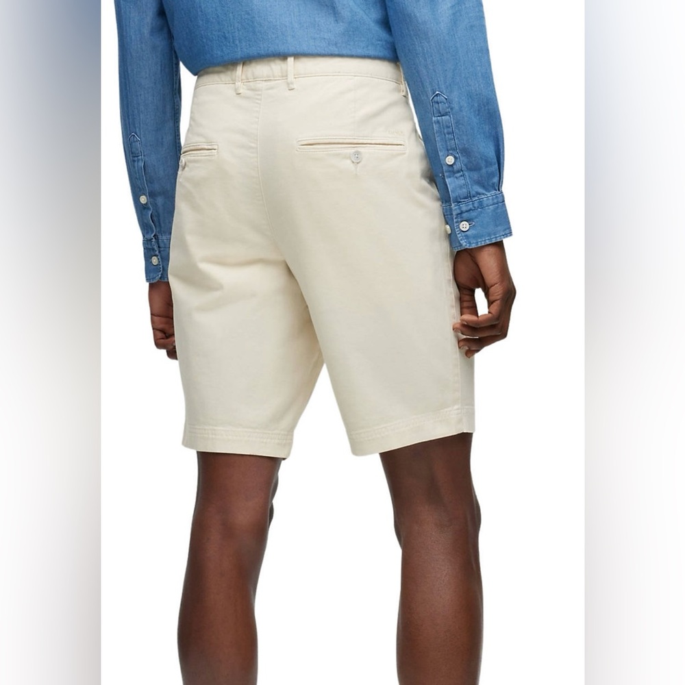 Men’s Flat Front Twill Shorts - Picture 2 of 6